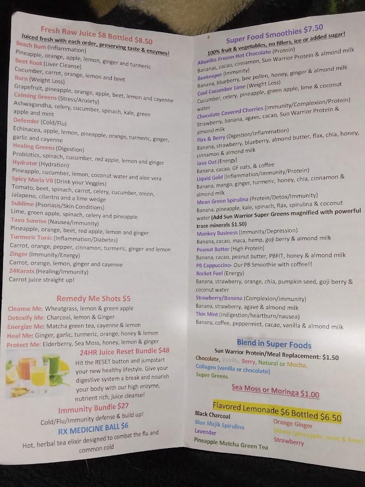 Bella's Juice Garden Menu image 4